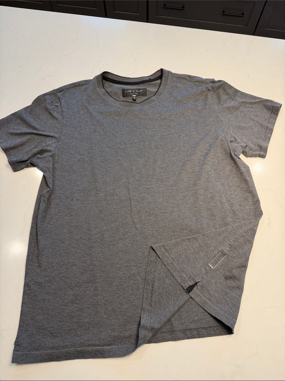 Rag & Bone Men’s Gray Crewneck Short Sleeve T-Shirt Sz Large